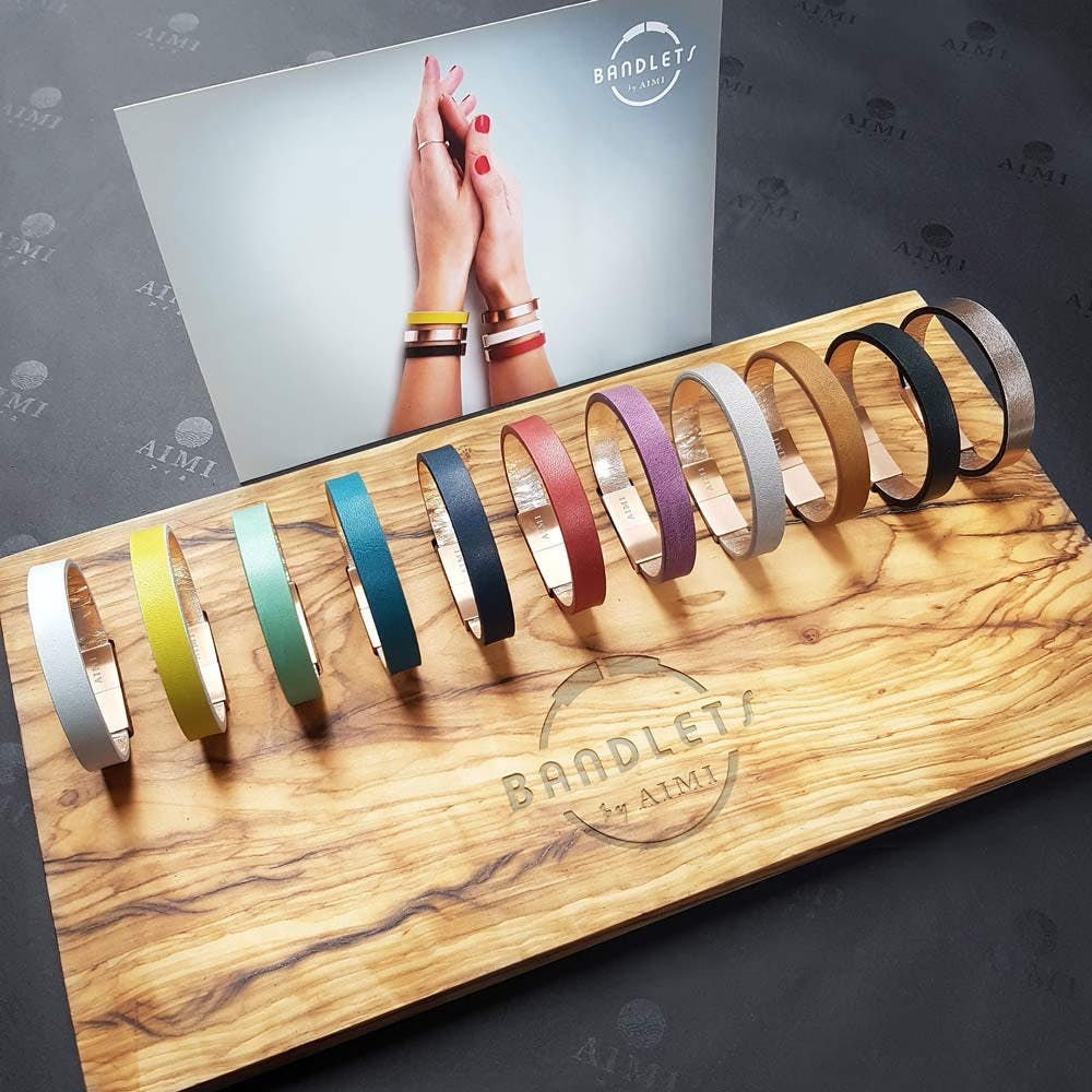 AIMI- ArmBand Package - présentoir  et bracelets cuirx12