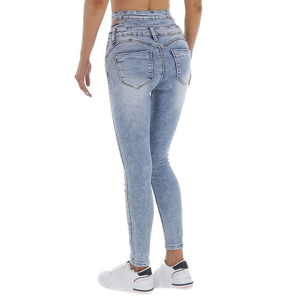 Miniature : DENIM LIFE: Jean taille haute femme