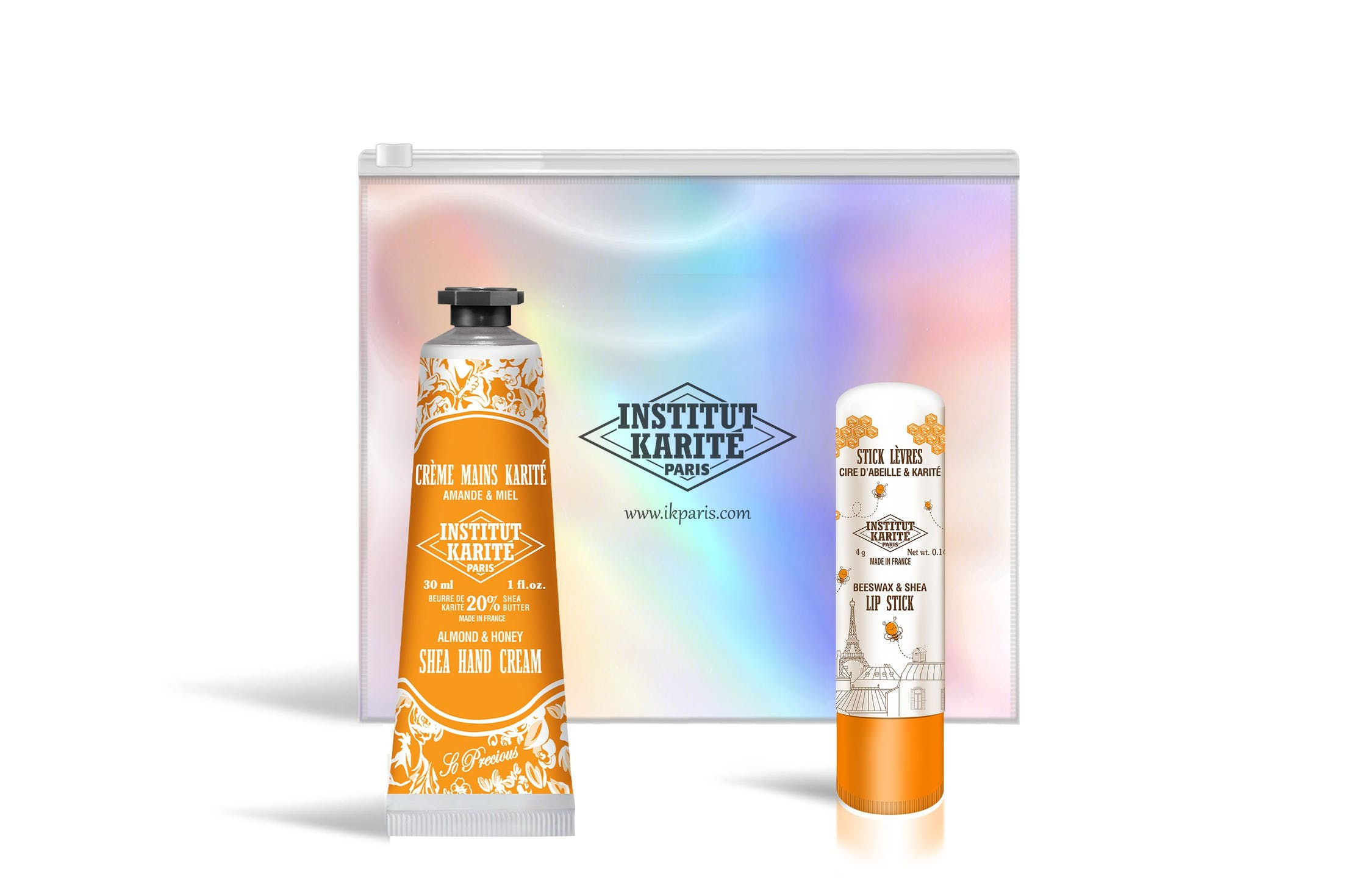 INSTITUT KARITÉ PARIS  -SET HOLOGRAMME  -AMANDE ET MIEL X12