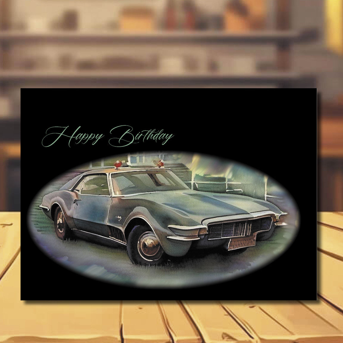 Classic Car Birthday Card #3