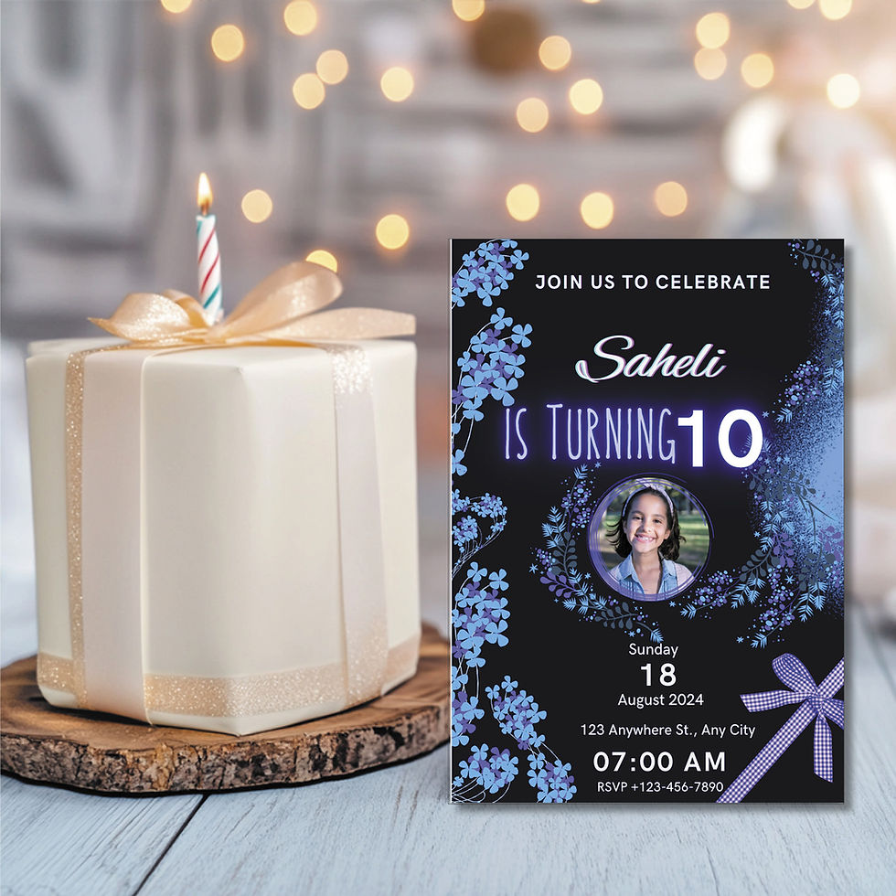 #4 - Birthday Party Invite