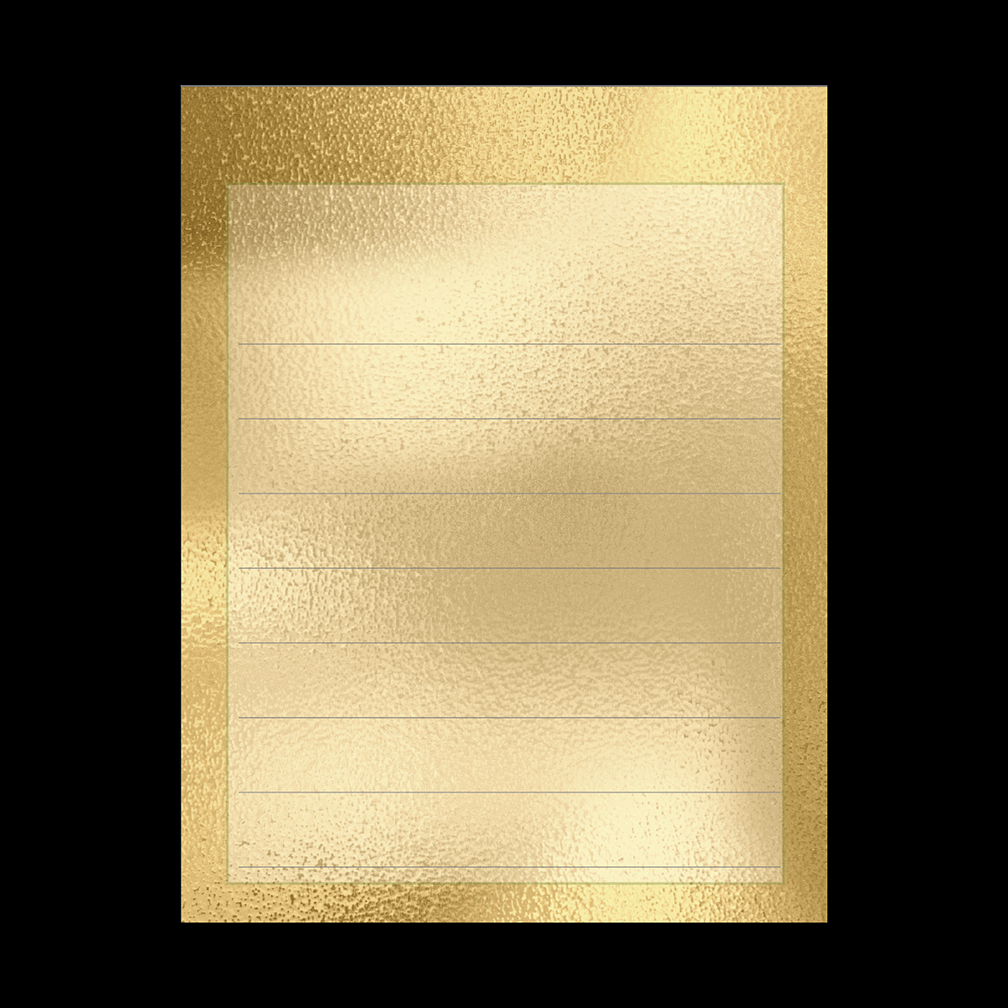 Note Pads - Gold Shimmer