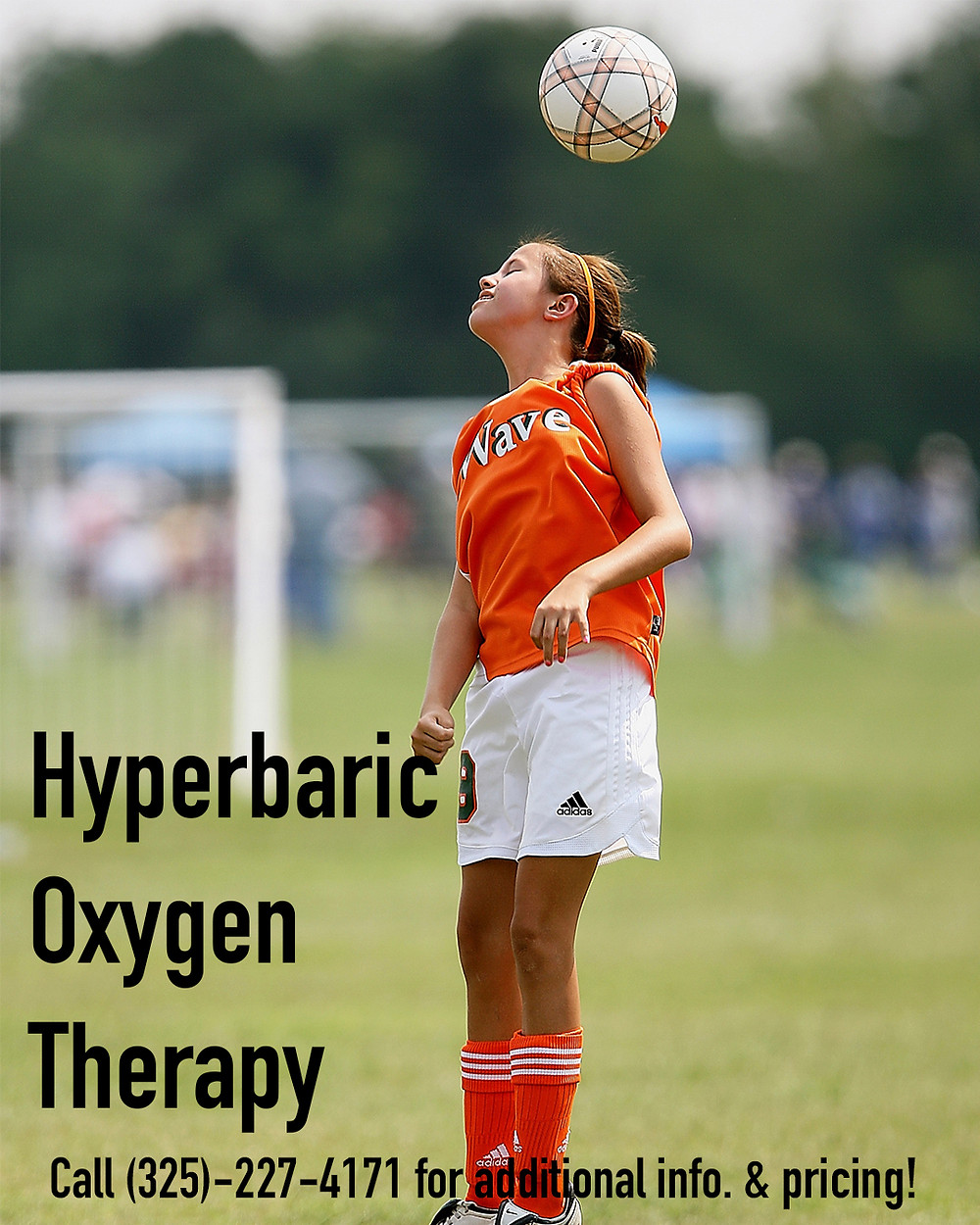 Young Athlete Promoting The Benefits Of Hyperbaric Oxygen Therapy in Young Athletes.
