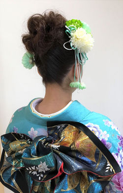 成人式着物、和装ヘアセット・ヘアアレンジ｜プライベートサロンwith_n｜野々市市下林