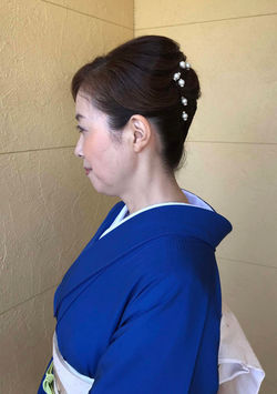 女性和装ヘアセット・ヘアアレンジ　プライベートサロンwith-n