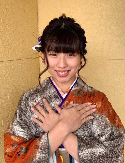 成人式　振袖　和装着付け　ヘアセット　プライベートサロンwith-n　石川県野々市市