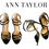 Thumbnail: Ann Taylor Black Georgiana Buckle Luxe Leather Strappy Ankle Heels