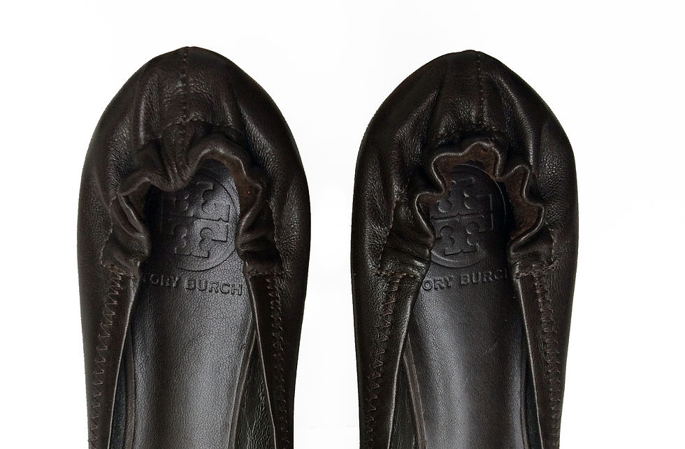 Thumbnail: TORY BURCH "Reva" Leather Ballet Flats