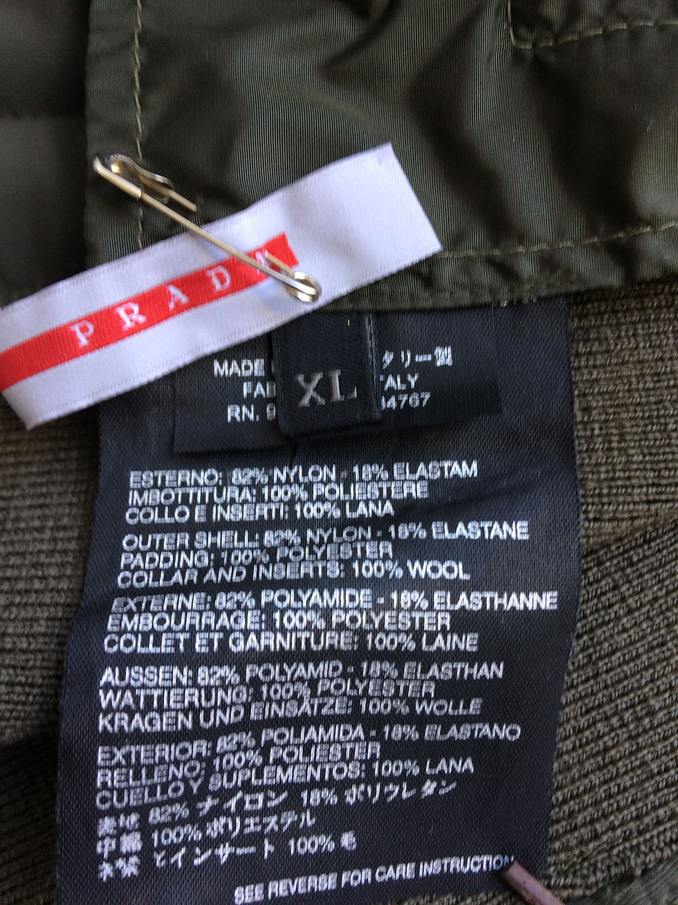 Thumbnail: PRADA Quilted Knit Full Zip Designer Sweater Jacket
