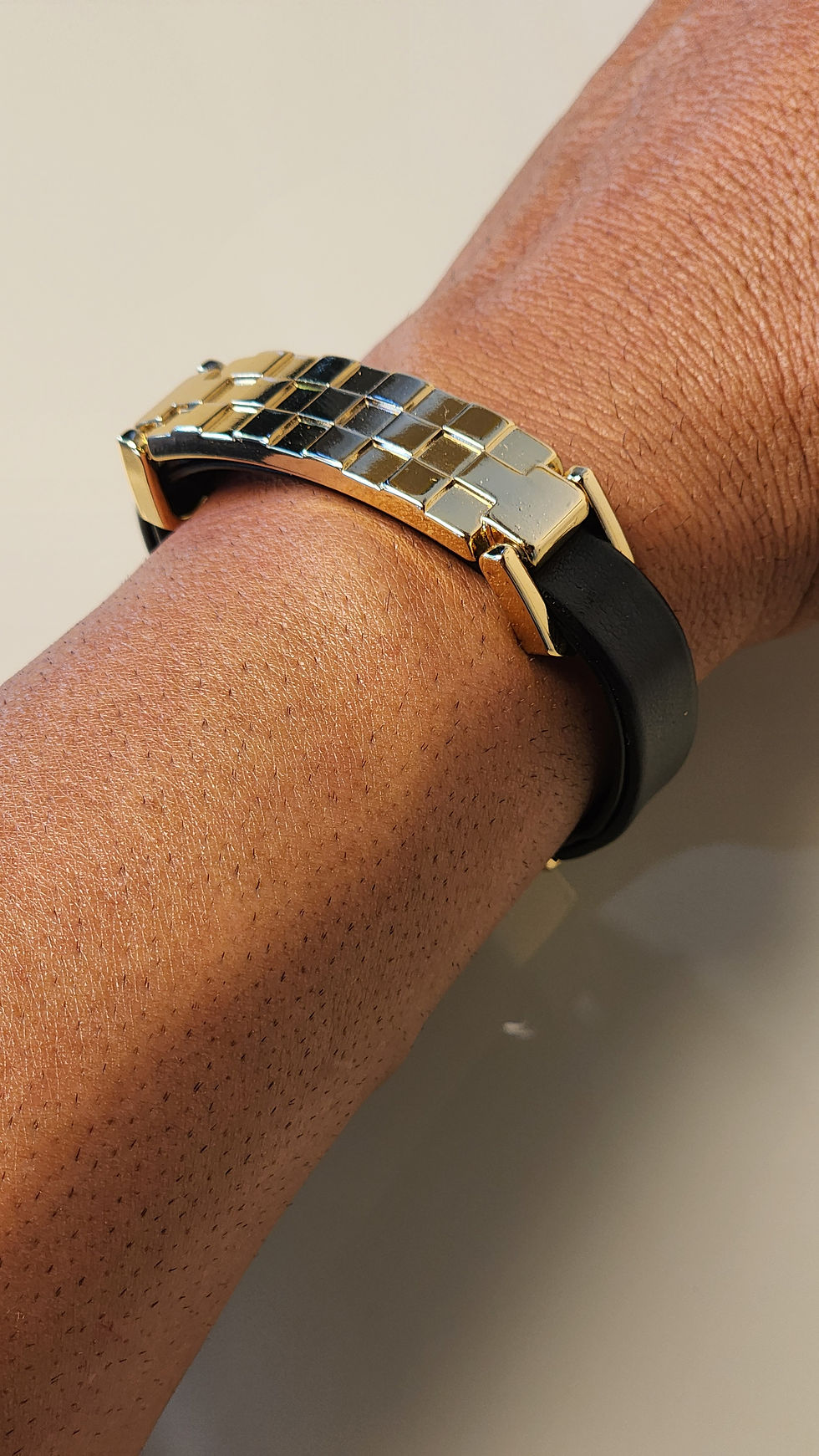 Miniatura: PULSEIRA ELEGANCIA MODERNA OURO UNISSEX