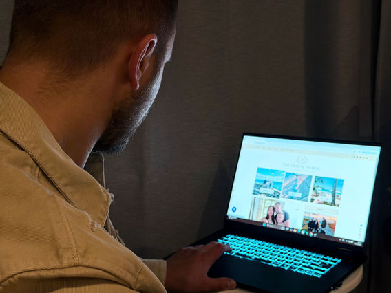 Man Working on a laptop