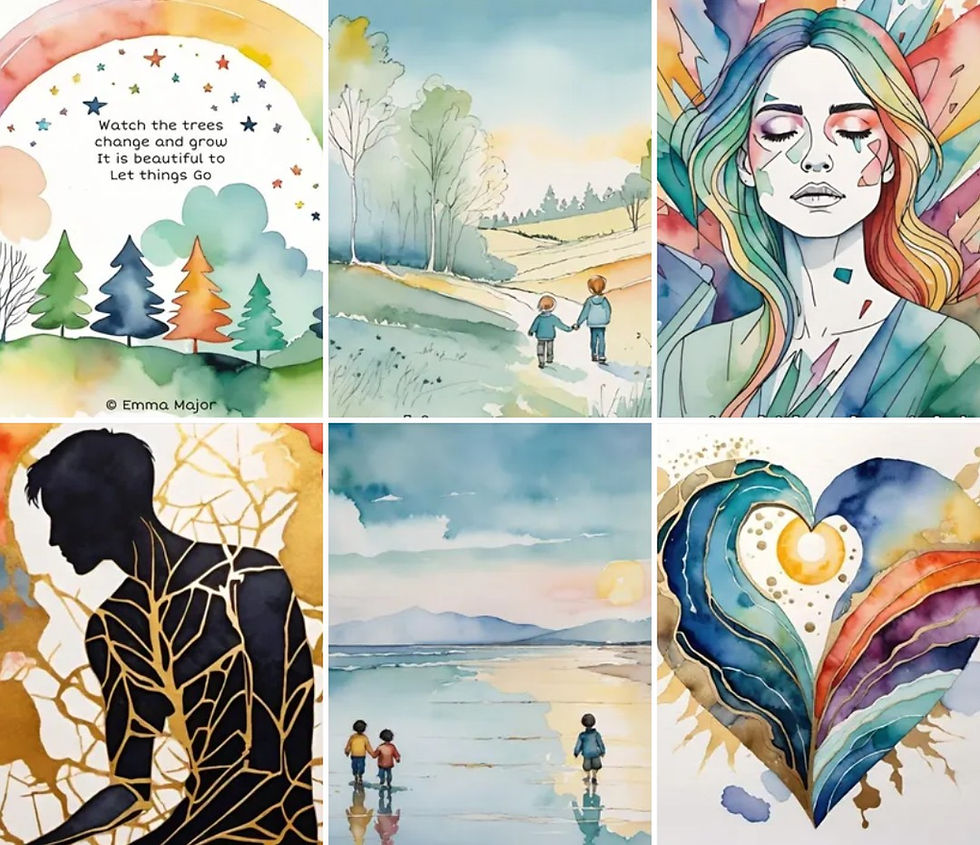 Poems and Paintings created in October 2025