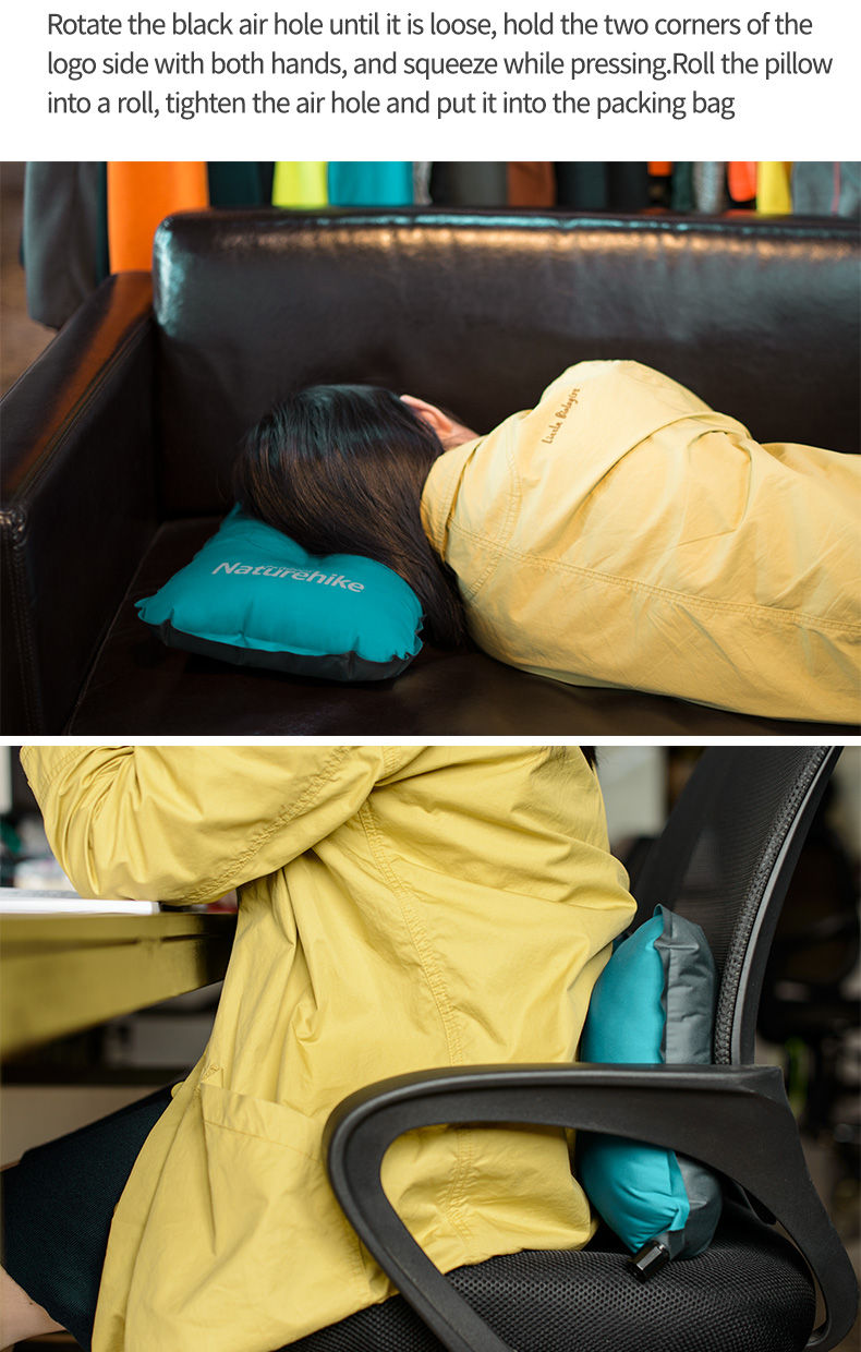 Thumbnail: Naturehike Self-Inflating Camping Pillow | Beige