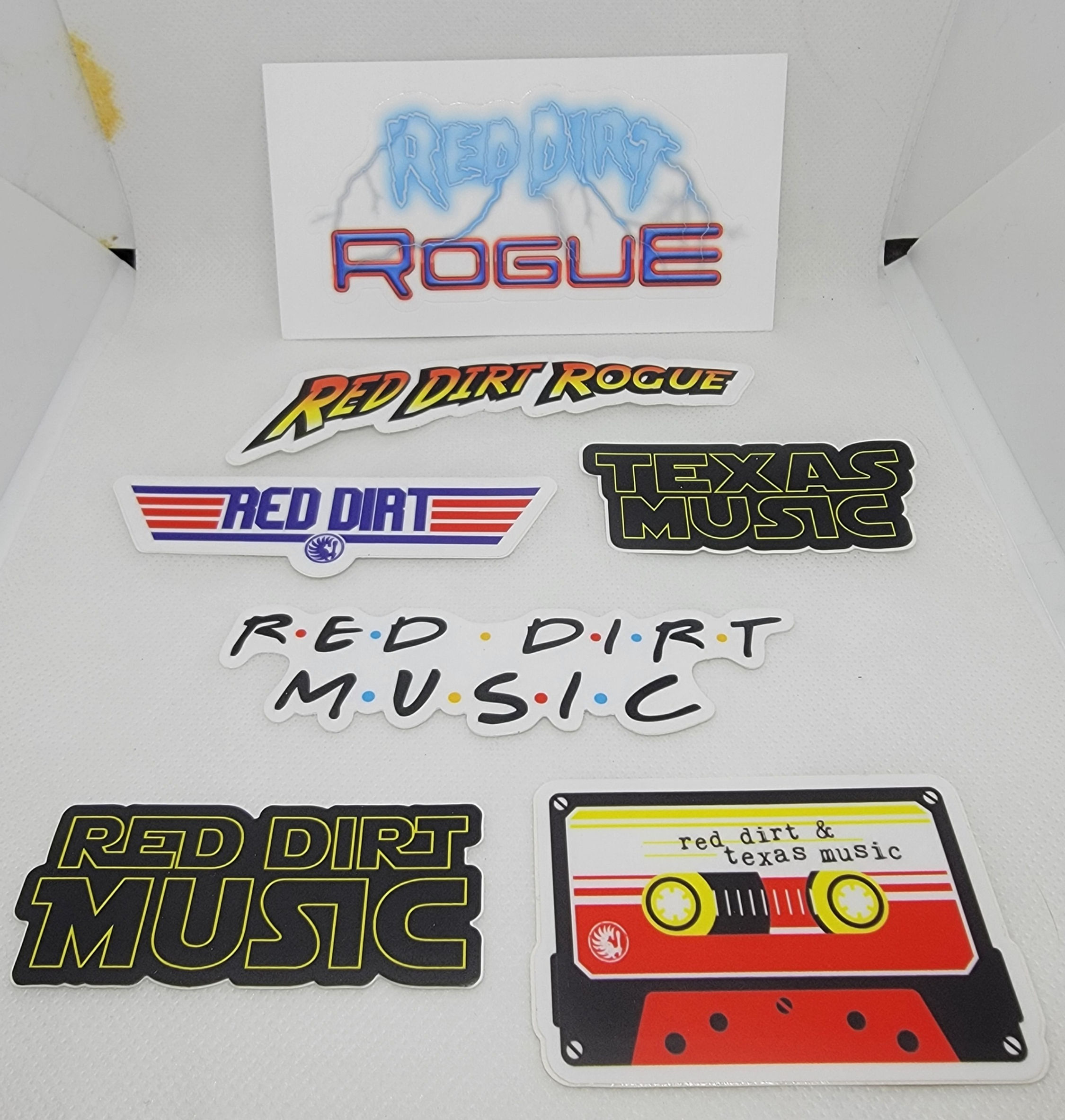 80's Retro Inspired Red Dirt Sticker Pack