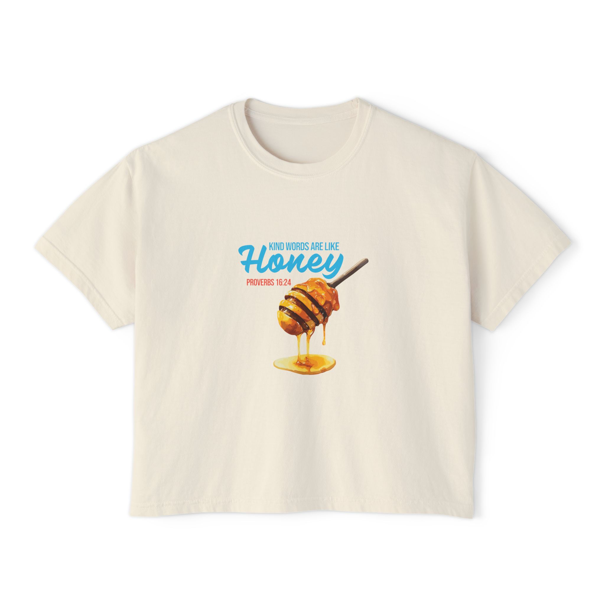 Kind words are like Honey - Graphic Women's Boxy T‑Shirt