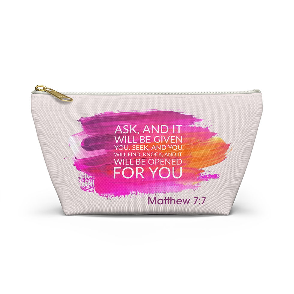 Thumbnail: Matthew 7:7 - Accessory Pouch