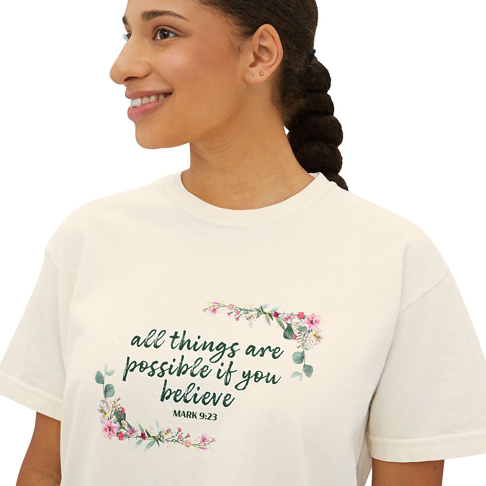 Thumbnail: All Things are Possible - Women's Boxy Tee