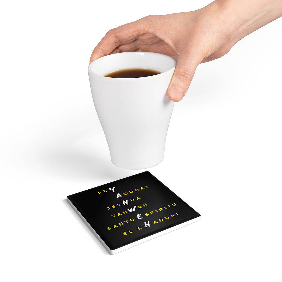 Thumbnail: YAHWEH Spanish - Ceramic Coaster