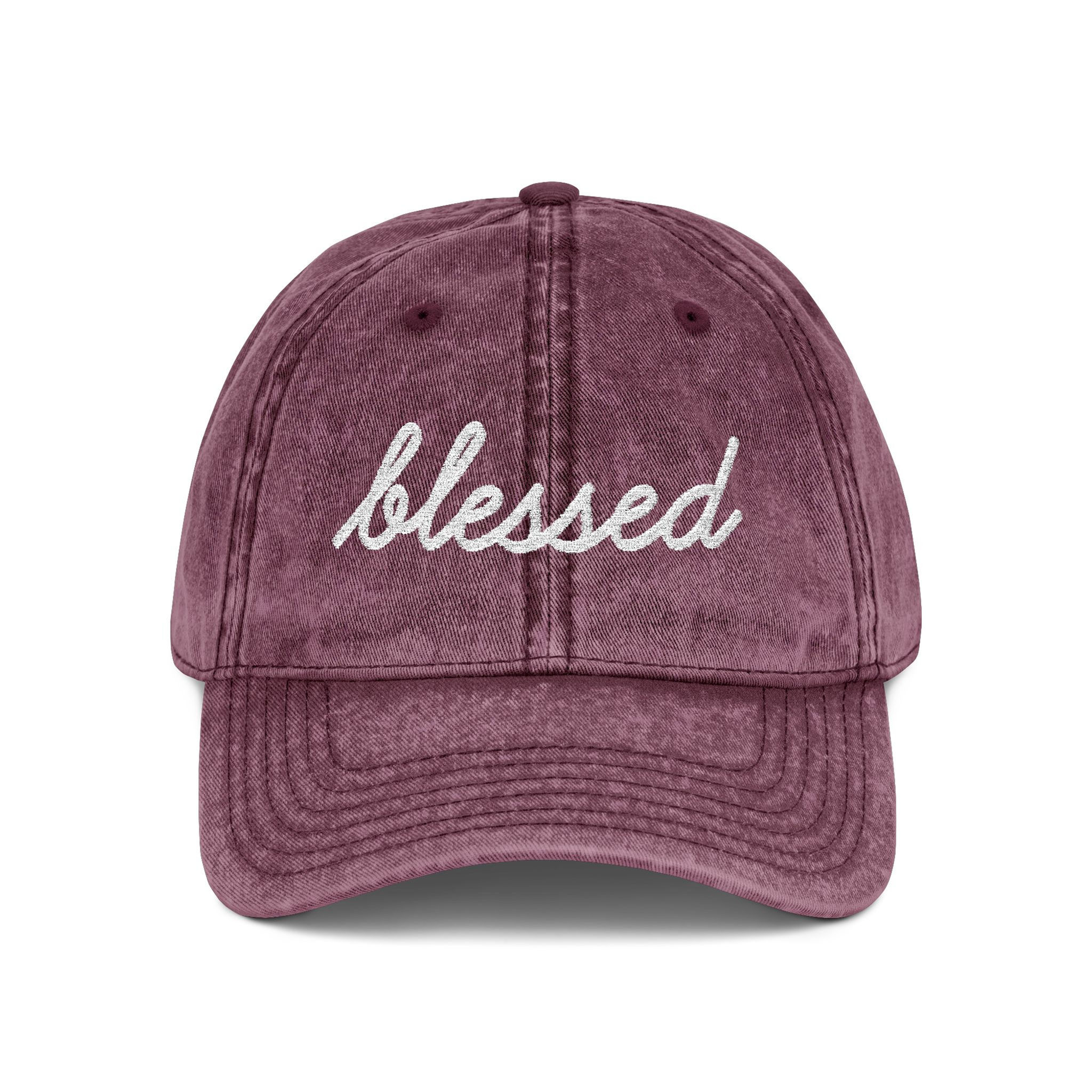 Blessed Embroidered Vintage Cap