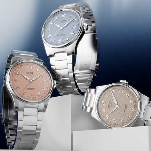 ROYAL SMITH 90-006 Breguet Numerals Silver Case Blue Dial
