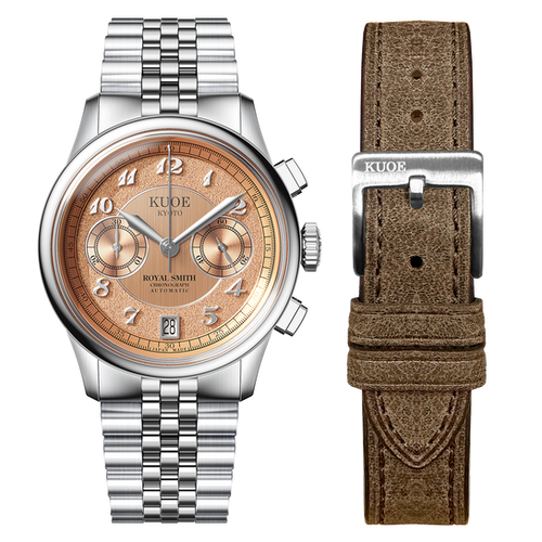 ROYAL SMITH 90-012 Automatic Chronograph, Salmon Pink with Breguet