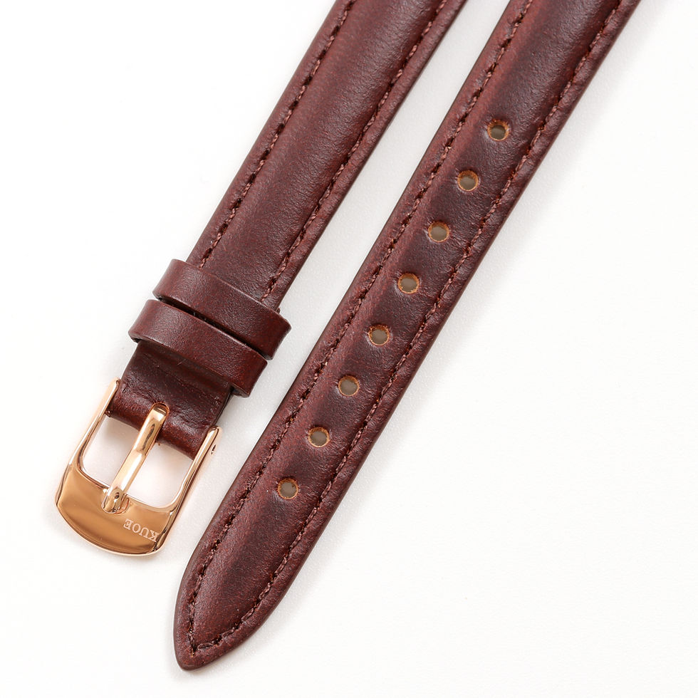 Thumbnail: 12 mm HOLBORN - Smooth Leather Strap | Brown