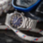 Thumbnail: SOMBRERO 90-011, Gradient Navy, Linen Textured Dial, 20 BAR Water Resistant