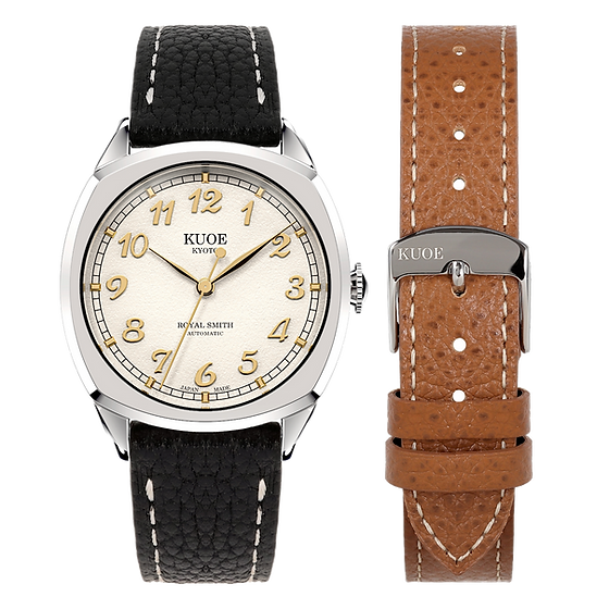 KUOE  SMITH 90-008 自動巻き Miyota 9039 ROYAL SMITH 90-008 Silver Case with Gold Indices | Kuoe Kyoto Global