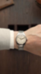 Thumbnail: ROYAL SMITH 90-006 Breguet Numerals Silver Case Ivory Dial