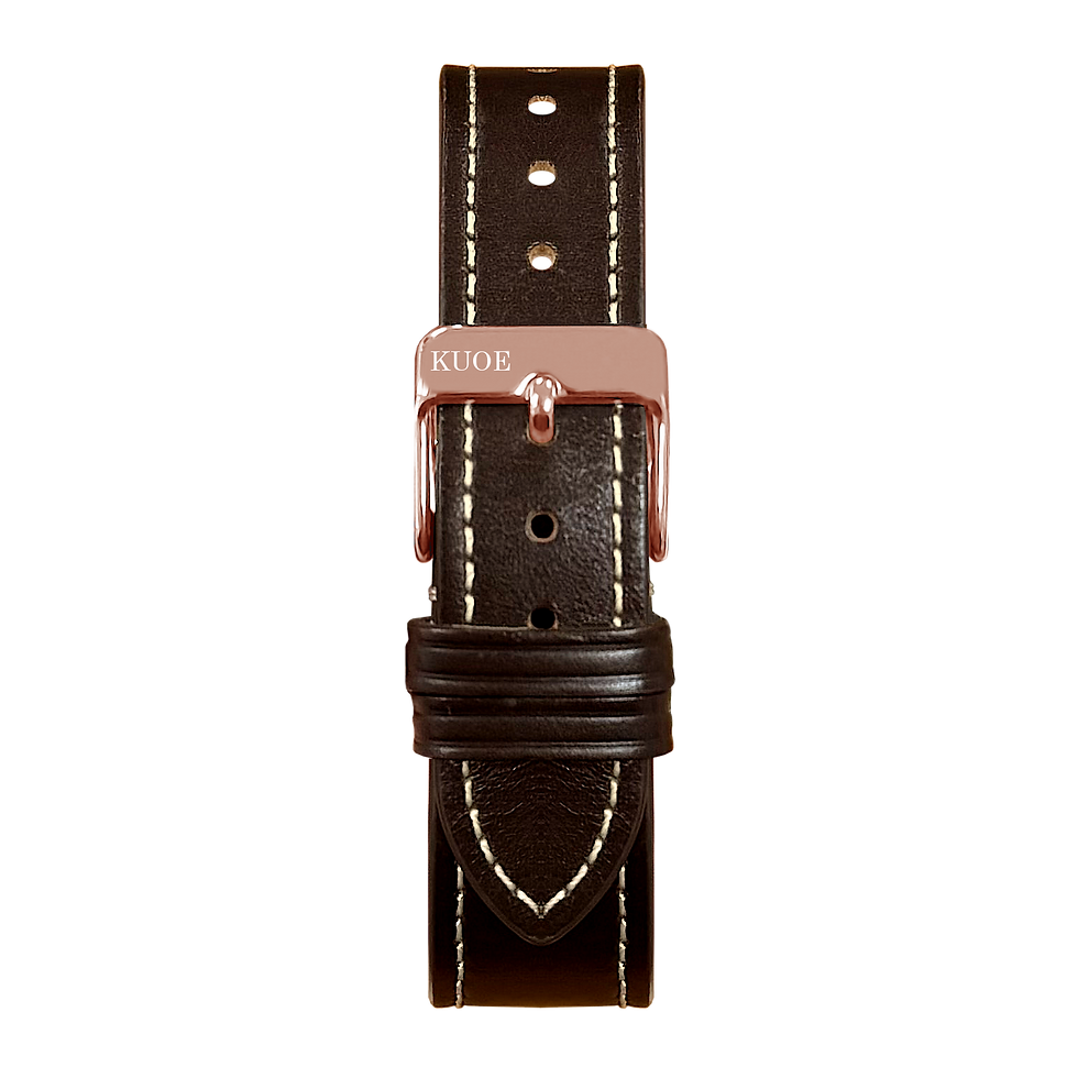 サムネイル： 18mm, Italian Cordovan Leather Strap, Dark Brown