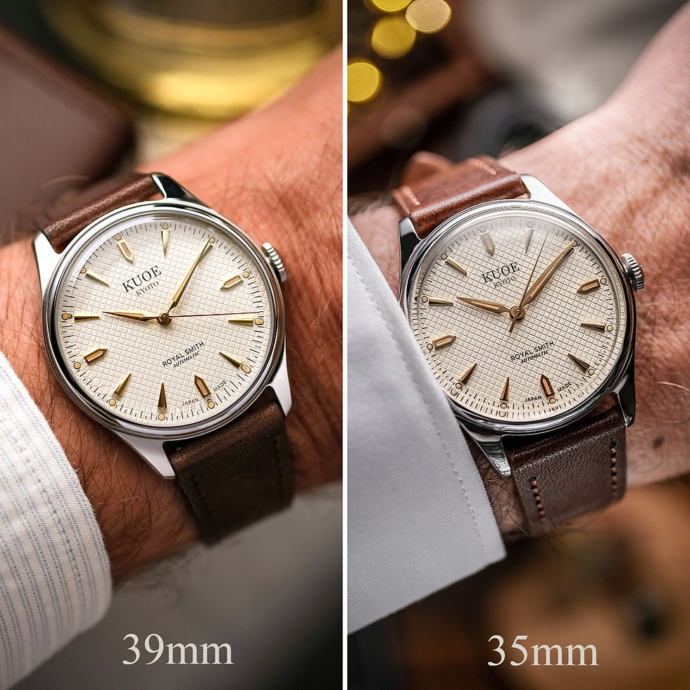 Thumbnail: ROYAL SMITH 90-006 Large - 39mm Silver Case Ivory Dial