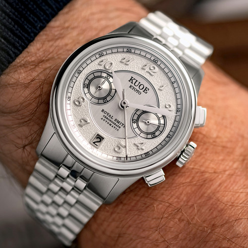 ROYAL SMITH 90-012 自動巻き クロノグラフ シルバー ブレゲ数字