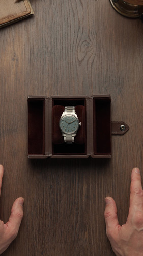 ROYAL SMITH 90-006 ブレゲ数字 ブルー文字盤 シルバーケース