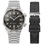 Thumbnail: SOMBRERO 90-011, Black Linen Textured Dial, 20 BAR Water Resistant