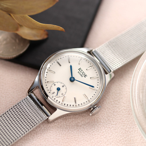 HOLBORN 90-003 Silver Case with Blue Hands, Women's Watch | Kuoe