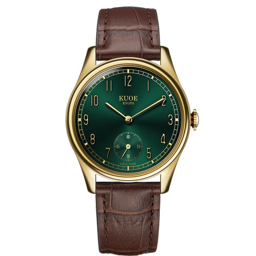 KUOE クオ OLD SMITH 90-001 日本製 OLD SMITH 90-002 ブロンズモデル 38mmケース 自動巻き ブラウン