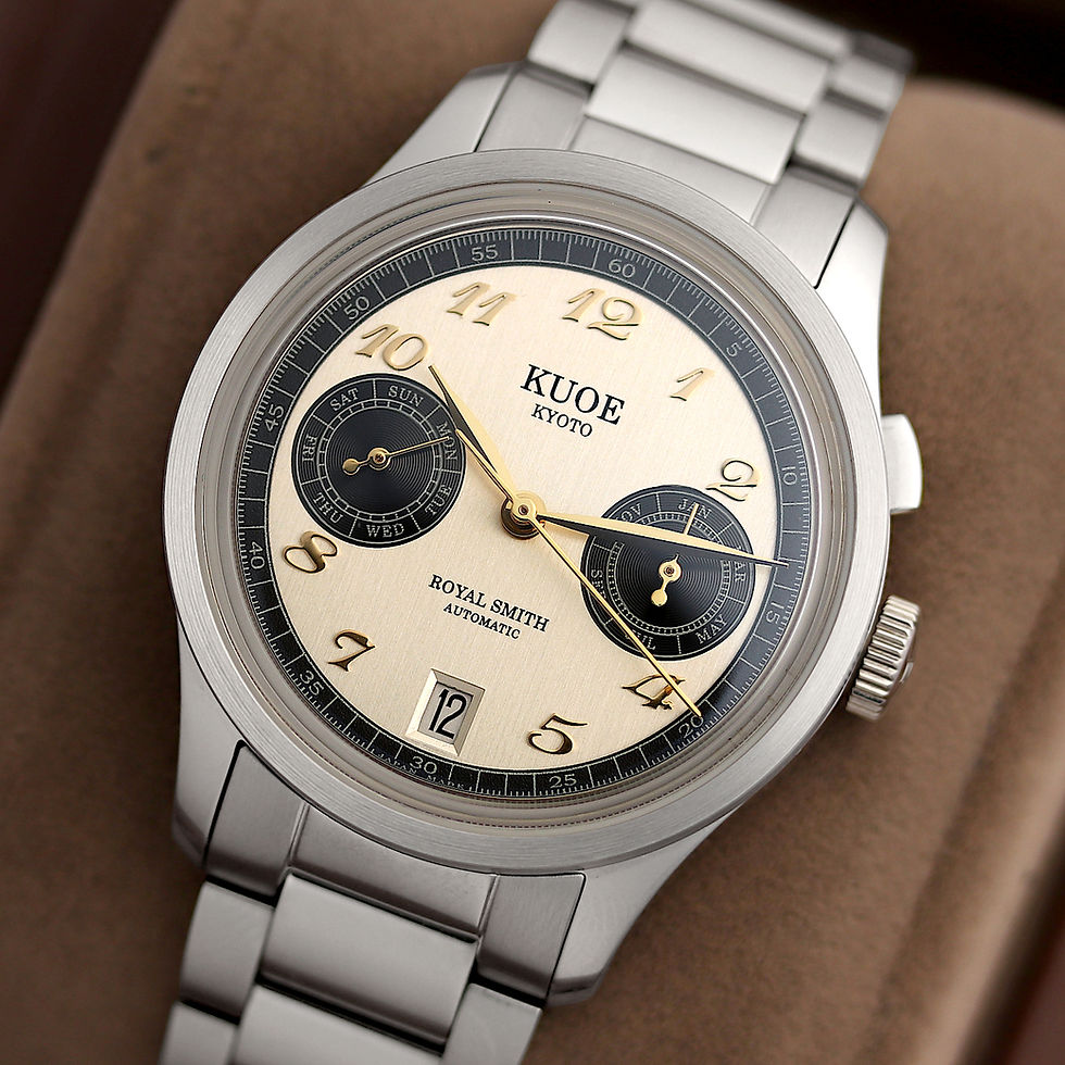 時計 KUOE SMITH / 90-010 ROYAL SMITH 90-010 Automatic Panda x Vertical Brushed Dial