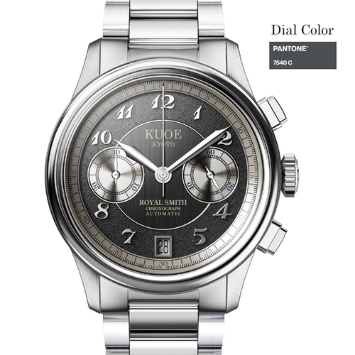 ROYAL SMITH 90-012 Automatic Chronograph, Grey Dial | Kuoe Kyoto