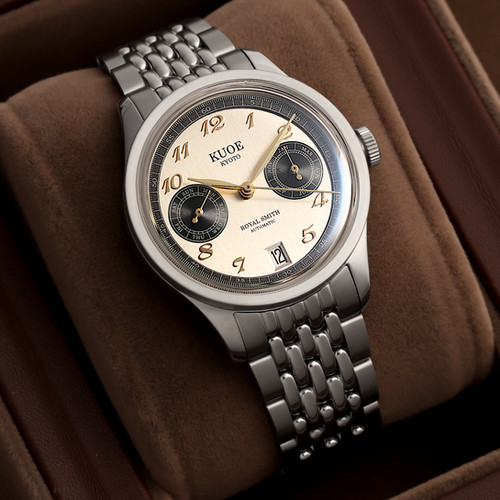 ROYAL SMITH 90-010 Automatic Panda x Vertical Brushed Dial