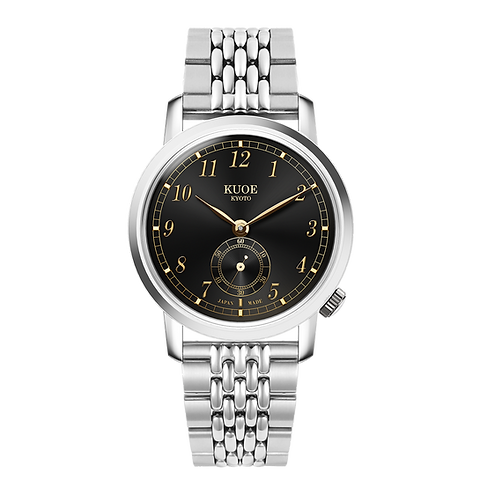 〈美品〉KUOE OLD SMITH 90-007 自動巻腕時計 OLD SMITH 90-007 Automatic Black Sunray Dial with Stainless