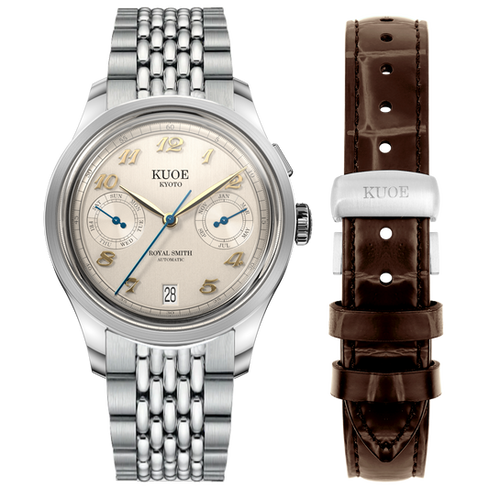 時計 KUOE  SMITH 90-010 ROYAL SMITH 90-010 Automatic Ivory x Vertical Brushed Dial