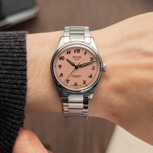 ROYAL SMITH 90-006 Breguet Numerals Silver Case Pink Dial | Kuoe