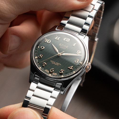 ROYAL SMITH 90-006 ブレゲ数字 グリーン文字盤 シルバーケース | Kuoe