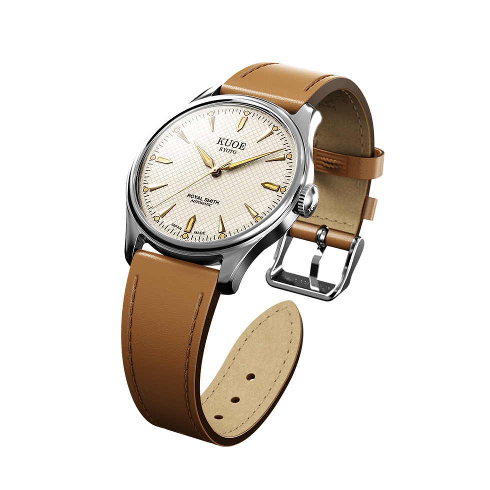 Thumbnail: ROYAL SMITH 90-006 Large - 39mm Silver Case Ivory Dial