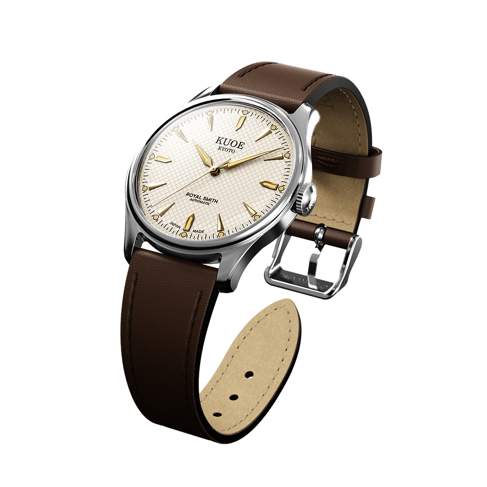 Thumbnail: ROYAL SMITH 90-006 Large - 39mm Silver Case Ivory Dial