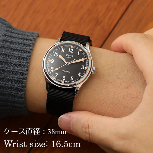 KUOE SMITH 90-002 ラージモデル 38mm 自動巻き OLD SMITH 90-002 ラージモデル 38mm 自動巻き ブラック文字盤 | Kuoe