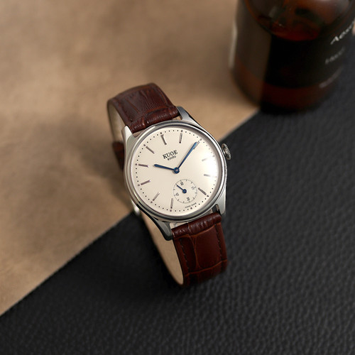 あおしお  OLD SMITH 90-001 日本製 バーインデックス 青針 ブラウンクロコ