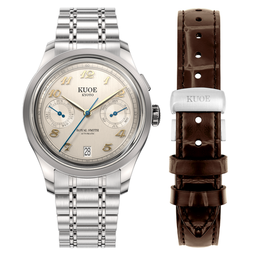 KUOE　 SMITH / 90-010 自動巻き時計 ROYAL SMITH 90-010 Automatic Ivory x Vertical Brushed Dial | Kuoe