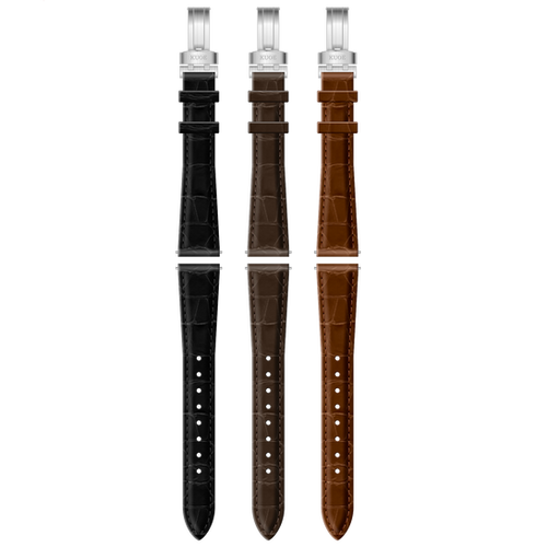 【極美品】ＢＥＲＧＥ　イタリア製正規品　高級クロコ型押しベルト　22,050円 DARKBROWN）33mm幅 クロコ型押しベルト -｜ベルト｜オロビアンコ