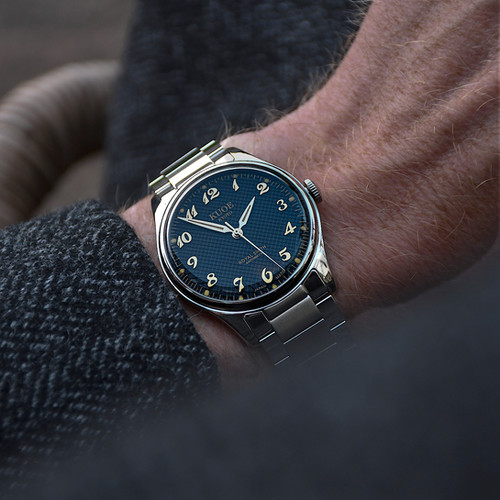 ROYAL SMITH 90-006 Breguet Numerals Silver Case Black Dial